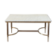 Table basse en marbre et laiton