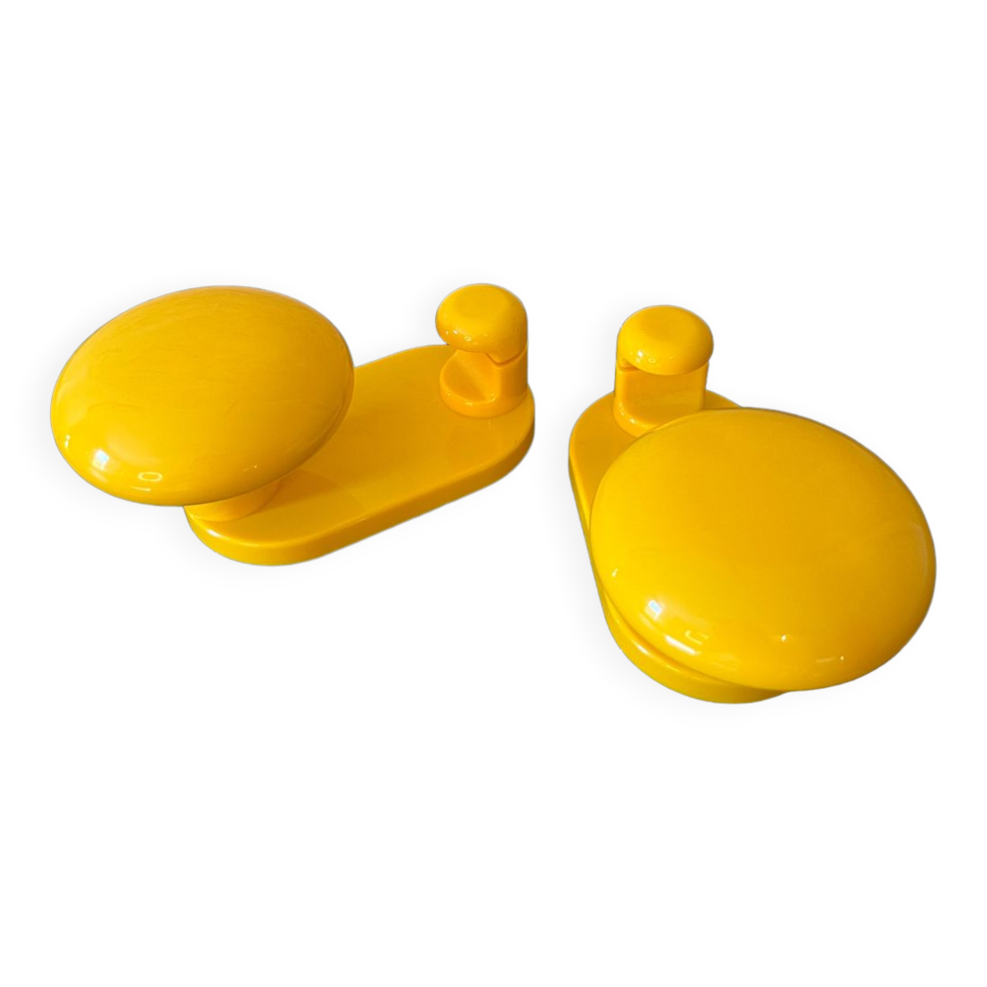 Coat rack yellow hook year 70/80 Italy