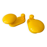 Coat rack yellow hook year 70/80 Italy