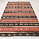 6x9 Red Cream Handmade Wool Vintage Rug, 178x274Cm