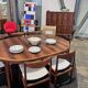 Table à manger en palissandre, 4 à 6 personnes