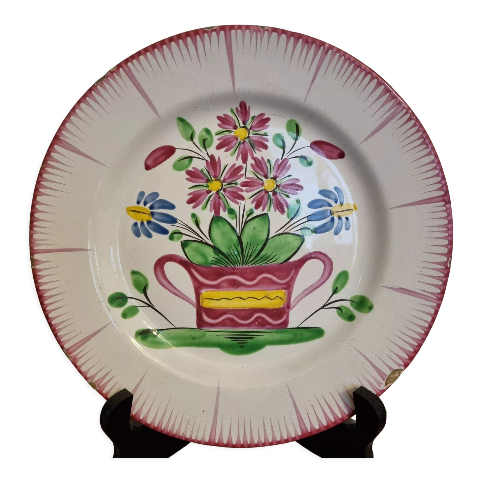 Lot earthenware plates Les Islettes XVIIIth century