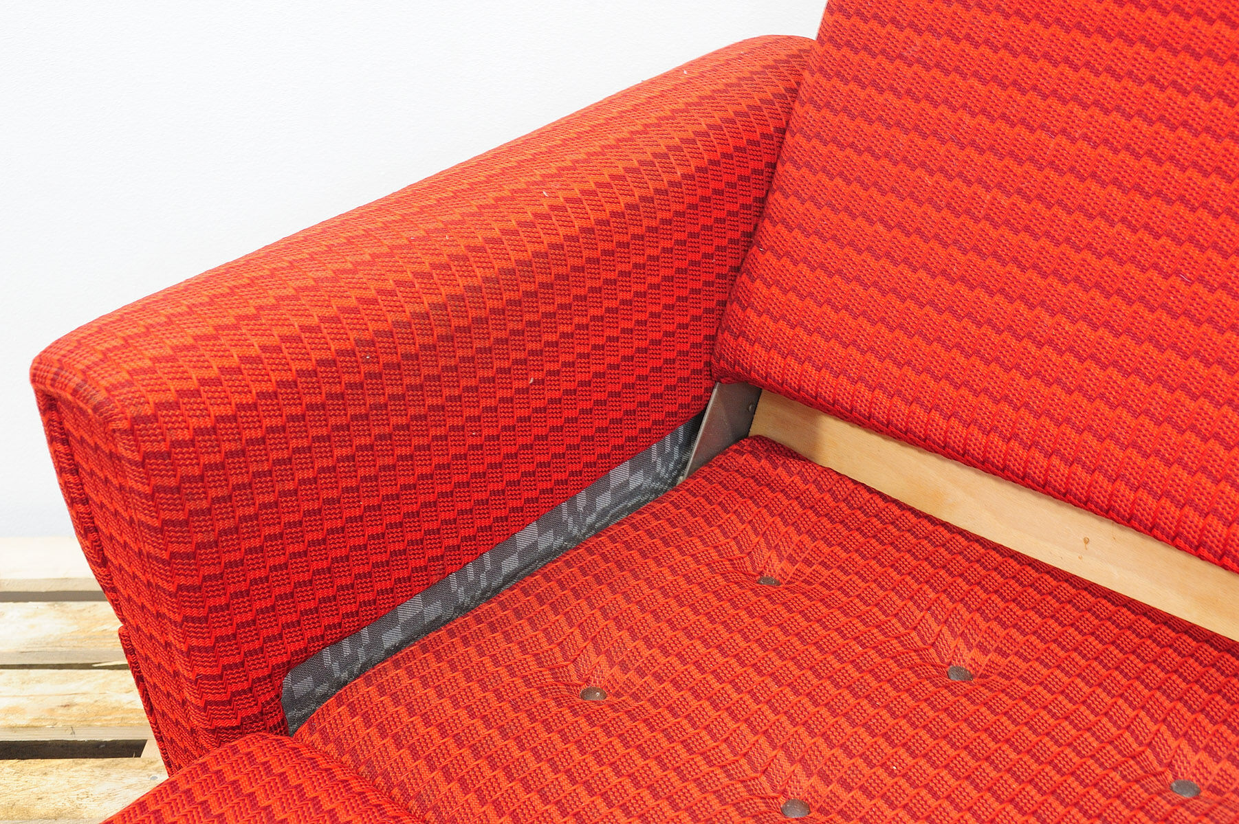 Ensemble de salon vintage bloc de l’Est, Tchécoslovaquie, années 1970