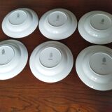12 K&G Lunéville soup plates, Madrigal model