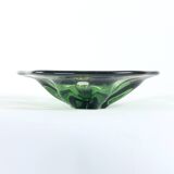 Bol en verre artistique de Frantisel Zemek pour la verrerie de Mstisov, Tchécoslovaquie