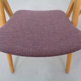 CH 29 Sawbuck Chairs in Oak and Wool by Hans J. Wegner for Carl Hansen & Son, 1950s, Set of 2