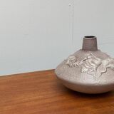 Large vase in German pottery from the mid-century with a crane ornament from Cortendorf.