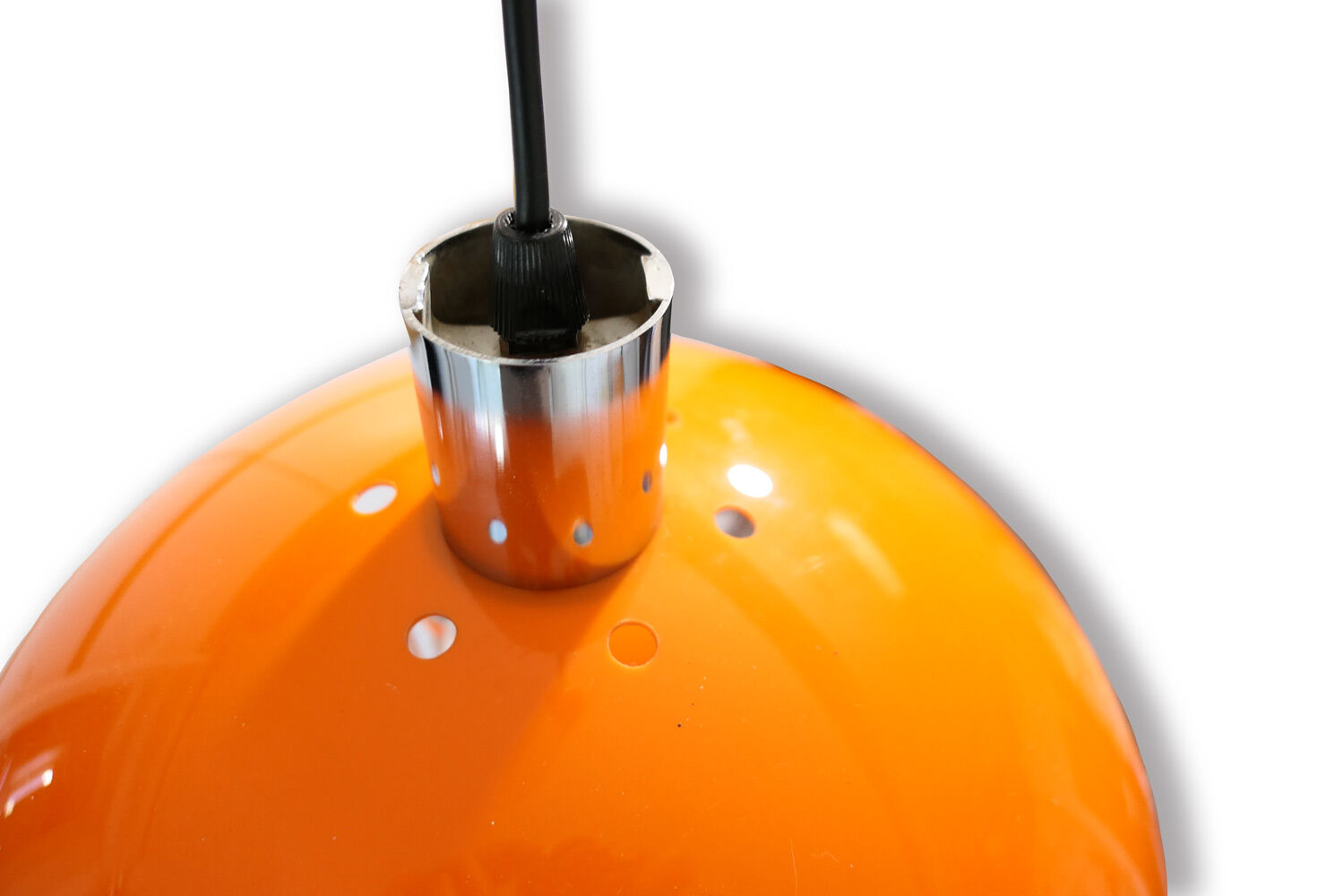 Suspension orange plexi and glass of the 70s