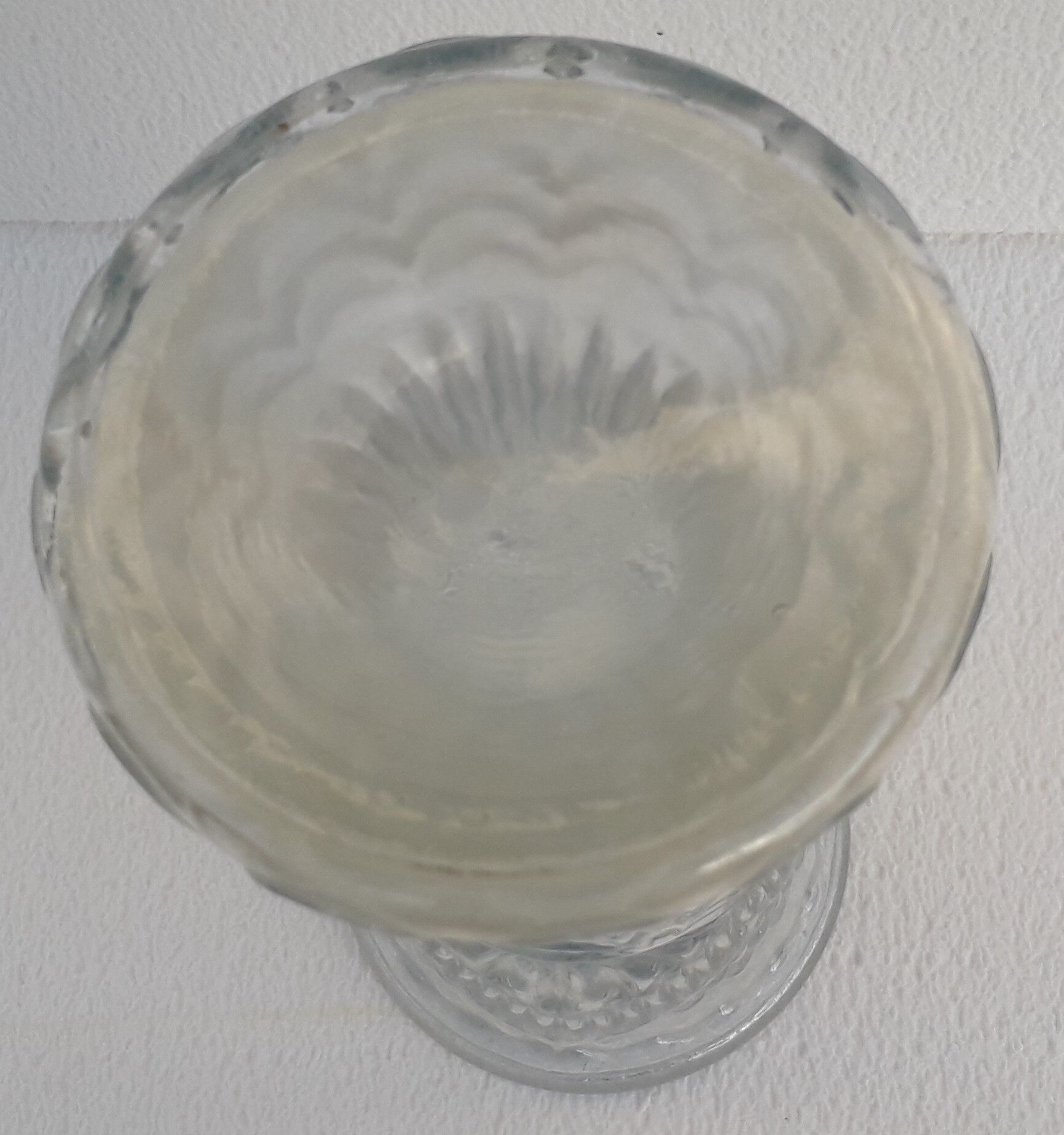 Vase art déco en verre soufflé