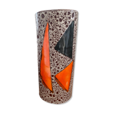 Ceramic roller vase Vallauris Le Vaucour signed