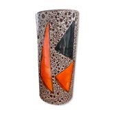 Ceramic roller vase Vallauris Le Vaucour signed