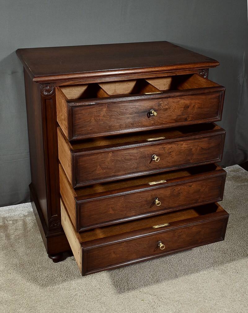 Rosewood veneer chest of drawers, Art Nouveau – 1920
