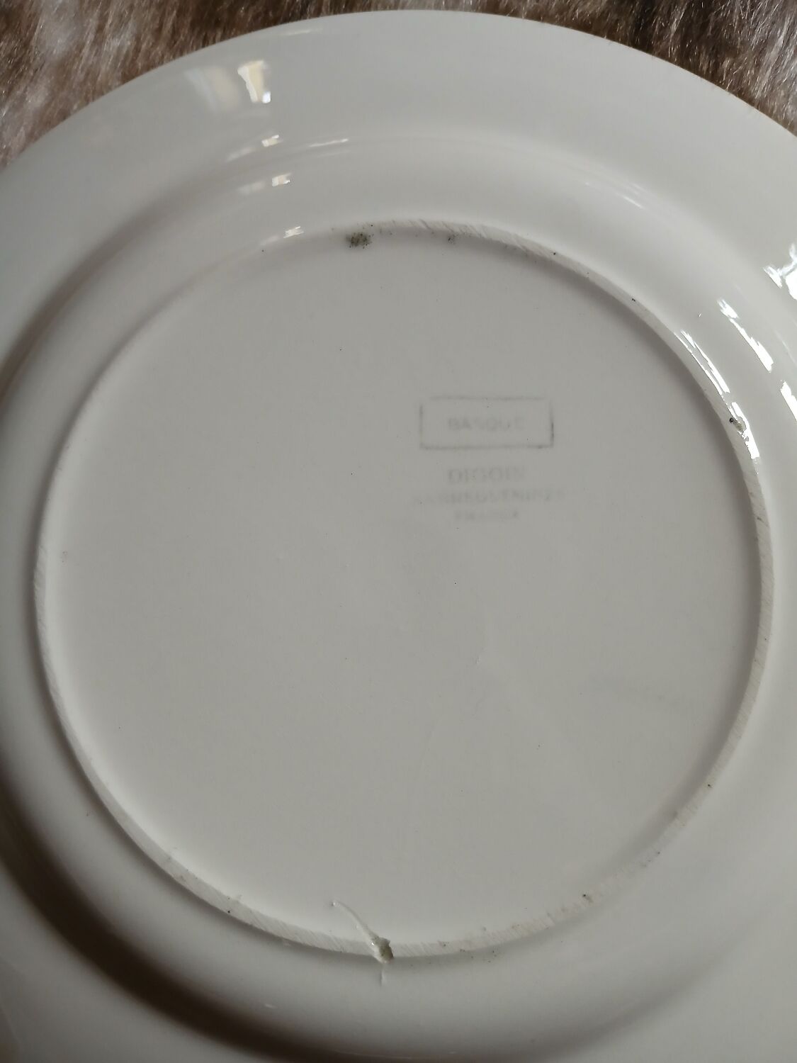 6 mismatched antique dinner plates