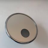 Vintage adjustable chrome mirror, magnifying and illuminating, France 1970