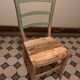 Vintage green wooden chair