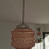 Vintage glass globe pendant lamp