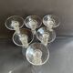6 Baccarat Clermont 19th century champagne flutes