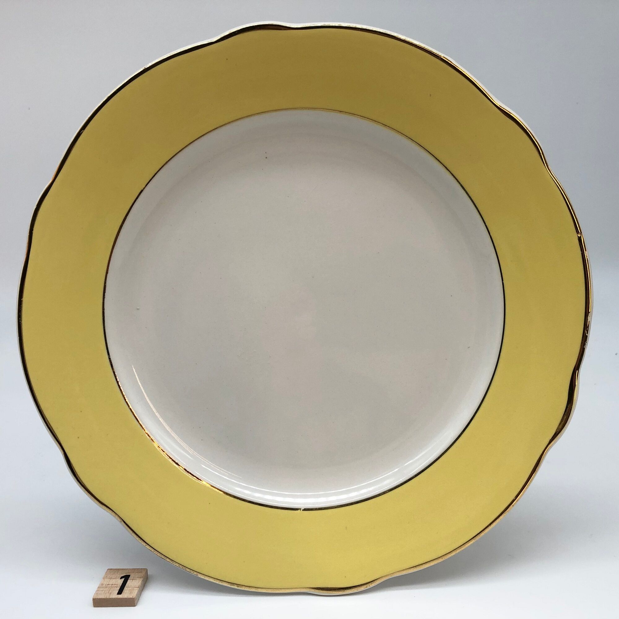 6 plates "k&g lunéville badonviller", model "daffodil" 2 flat, 2 hollow, 2 dessert