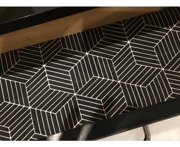 Chiffonnier formica noir