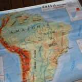 School map poster vintage Brazil Edition MDI