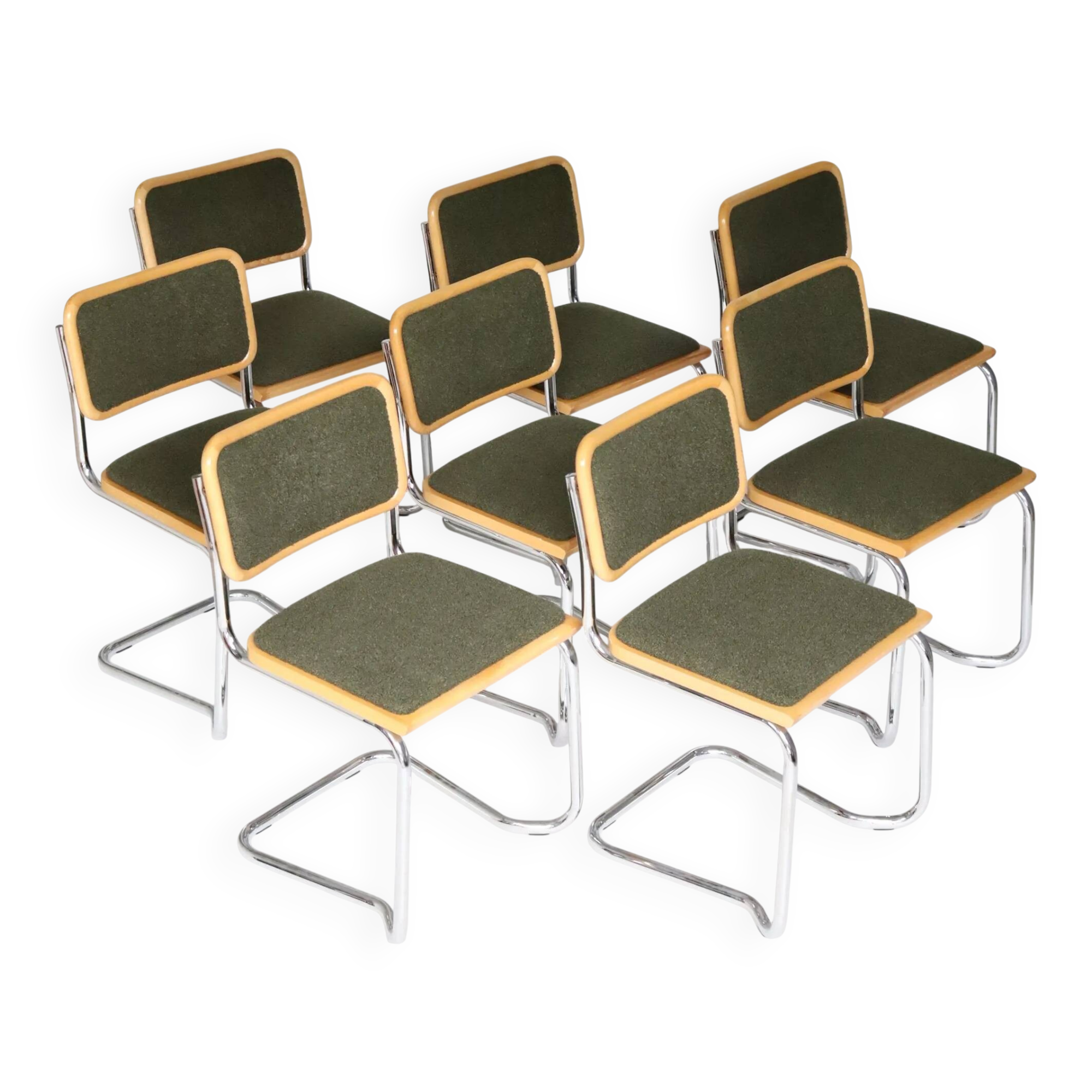 Set of 8 B32 chairs