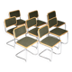 Série de 8 chaises B32