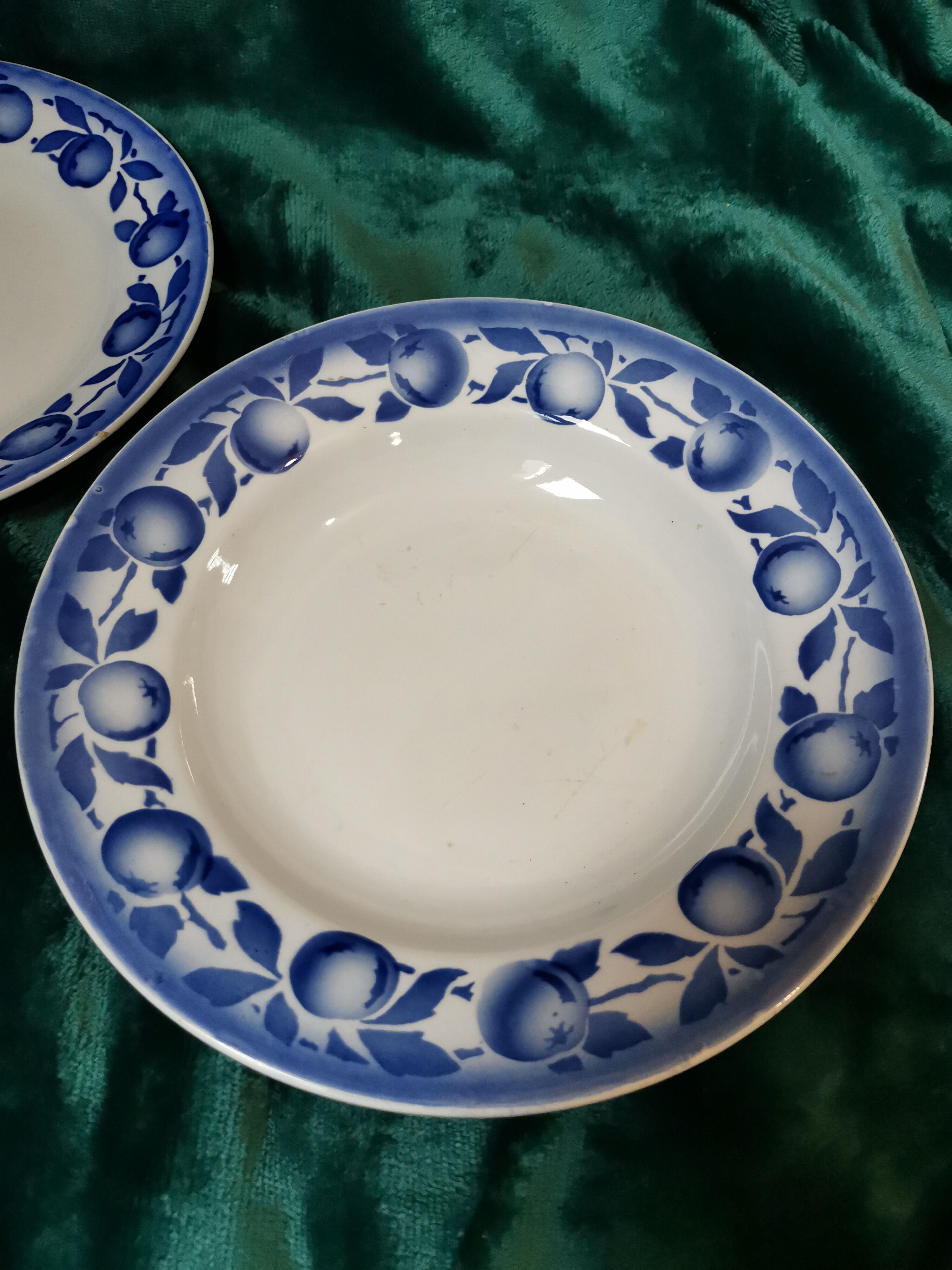 Duo plates flat and hollow apple Saint-Amand