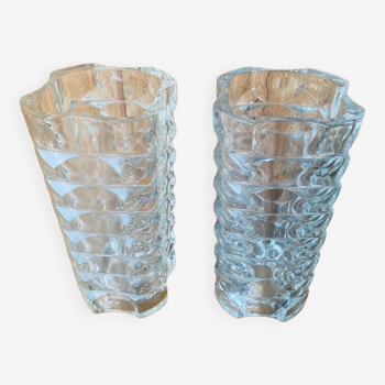 Pair of Windsor Luminarc vases from the 70s