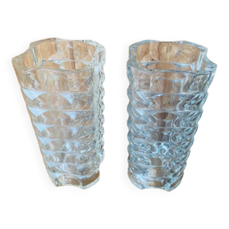 Pair of Windsor Luminarc vases from the 70s