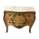 French chest of drawers raw wood:with marble top bronze fittings