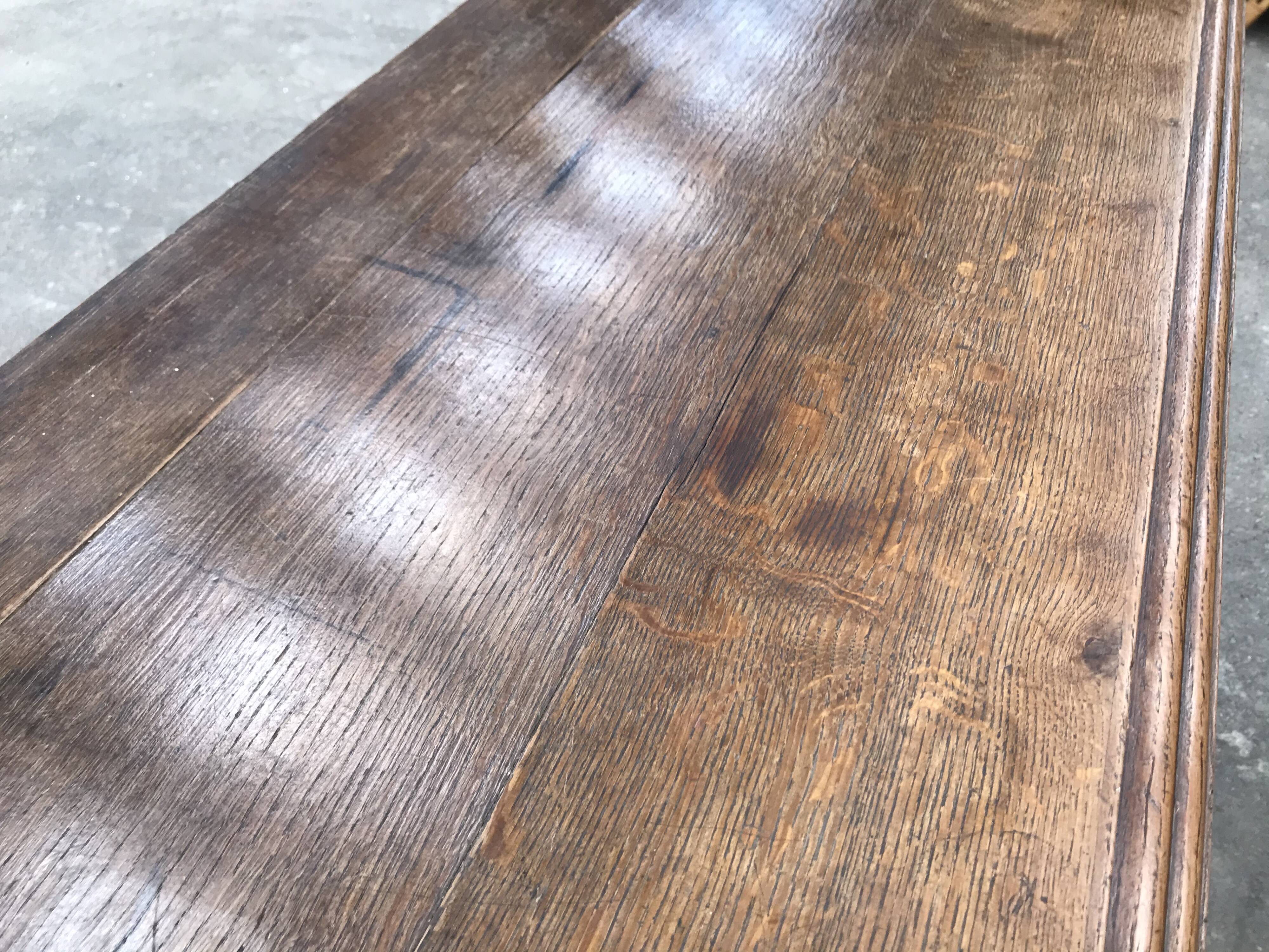 Art deco solid oak chest of drawers