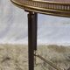 Solid brass coffee table and solid wood 60s/70s