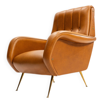 Italian armchair in the style of 'Lady' by Marco Zanuso for Arflex, 1950s