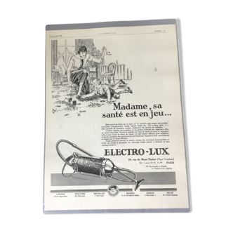 Publicité vintage à encadrer electrolux