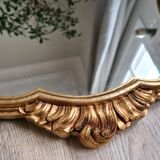 Old golden mirror rococo
