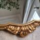 Old golden mirror rococo