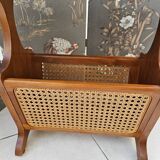 Small cane magazine table