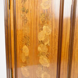 Mahogany inlaid Art Nouveau cabinet, France, circa 1900
