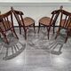 Set of 4 Fischel bistro chairs, vintage 1920s