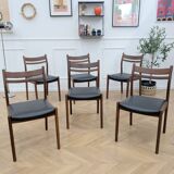 6 vintage teak chairs