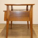 Bureau vintage de Roger Landault en chêne, 1950
