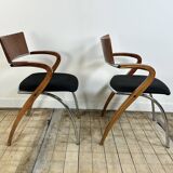 Fauteuils (la paire) modèle CanCan par Komplot Design pour Arro 1990