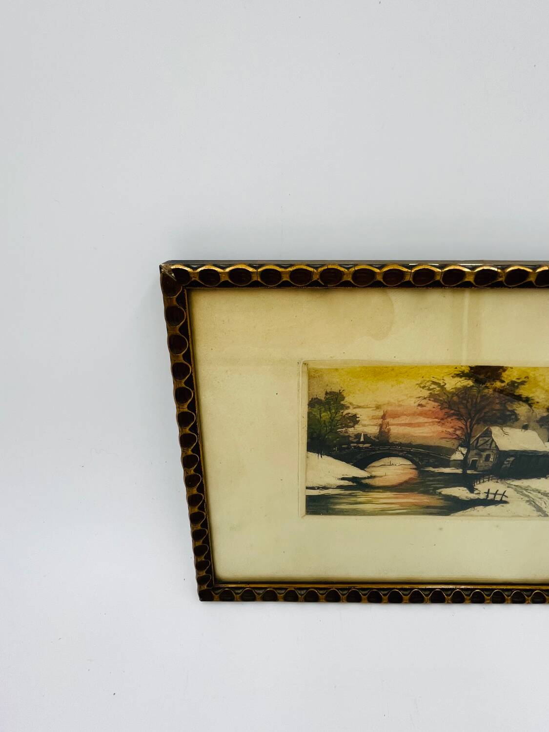 Watercolor still life signed