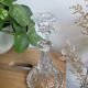 Molded glass candle holder