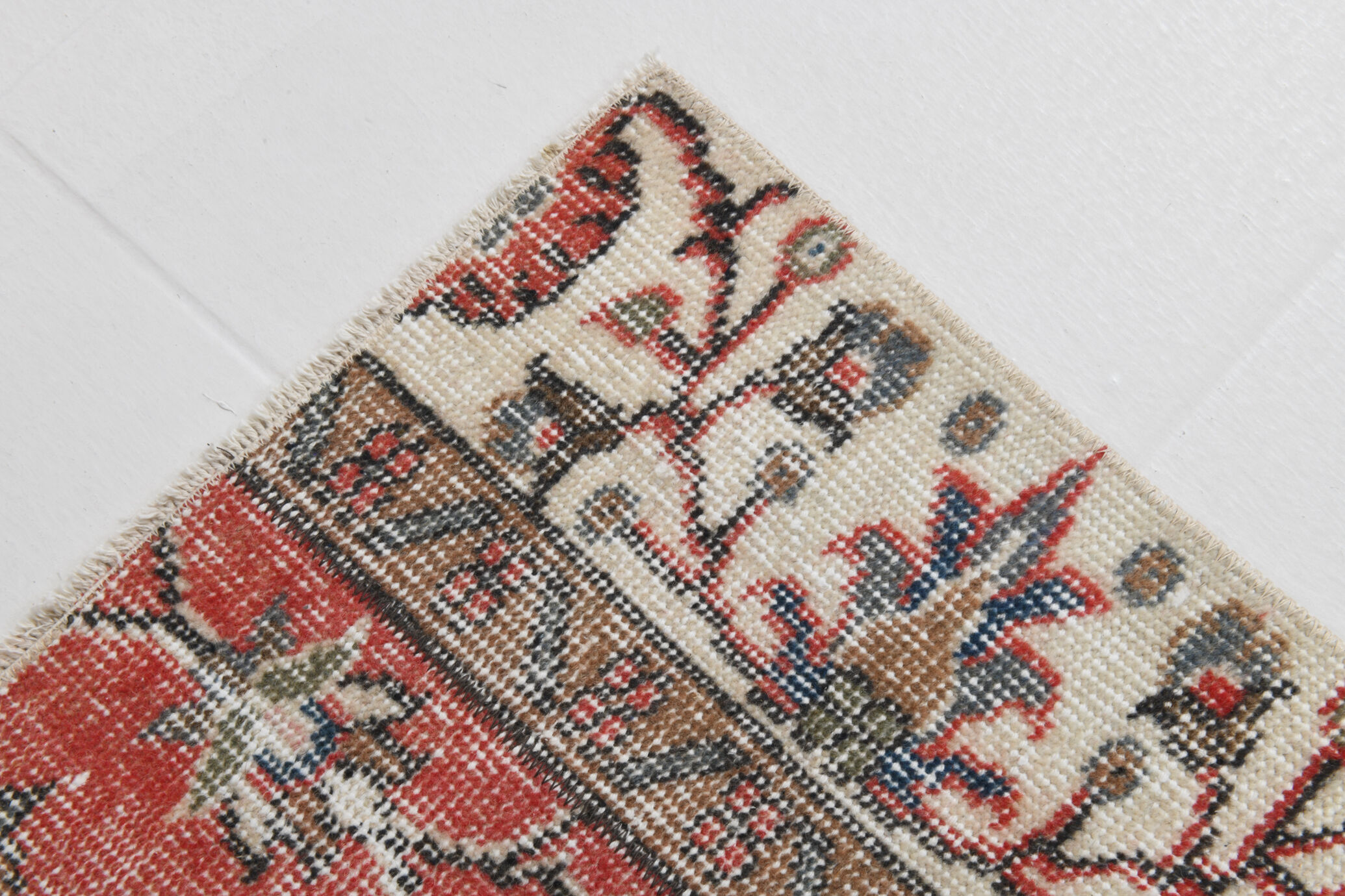 Vintage runner rug. 69x199cm