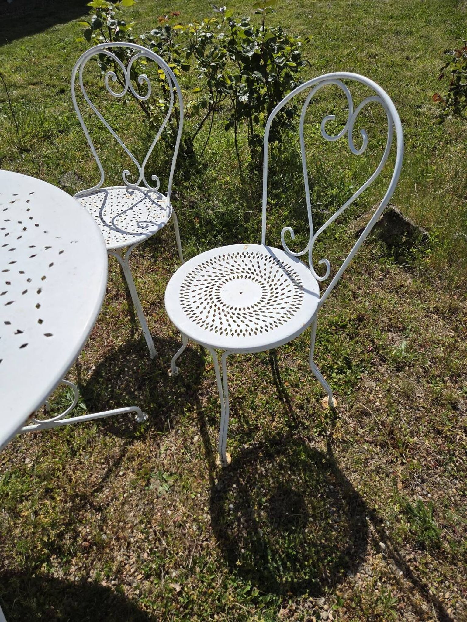 Mid-century wrought iron garden furniture