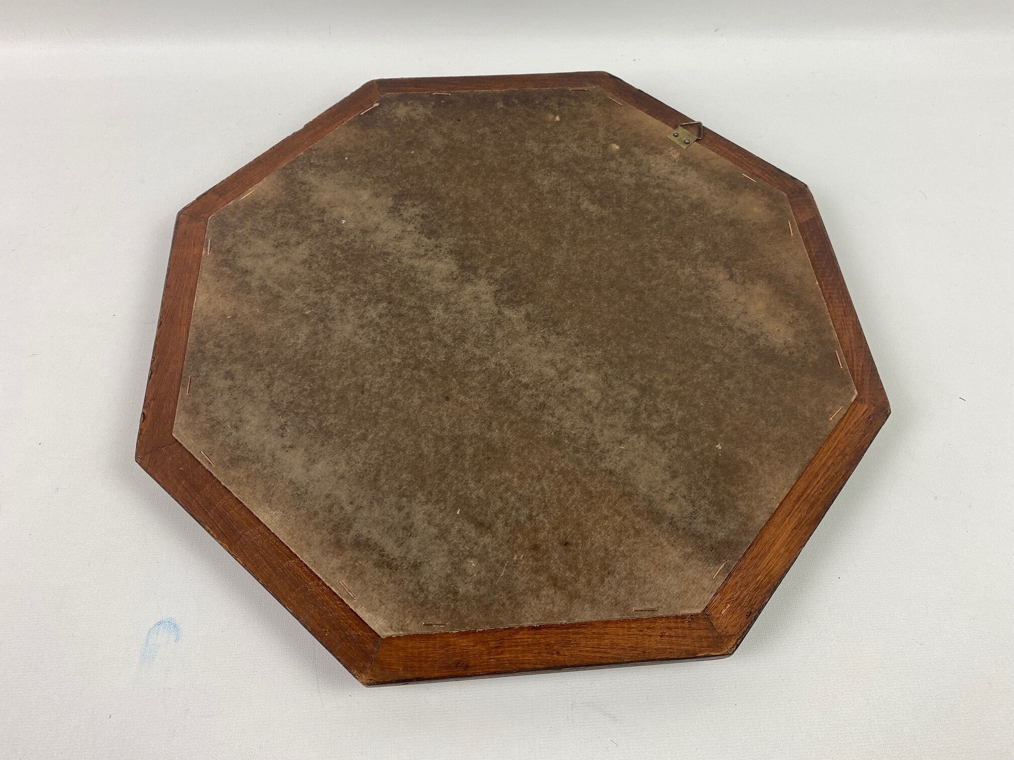 Octagonal rustic mirror