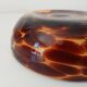 Vintage 70s bowl in speckled amber glass Murano glass