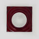 Paul Neuhaus wall lamp in red glass and chrome reflector