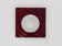 Paul Neuhaus wall lamp in red glass and chrome reflector